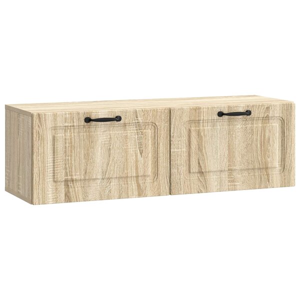 vidaXL Meuble TV mural Chêne Sonoma 98 x 31 x 30 cm Bois d'ingénierie