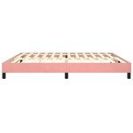 vidaXL Cadre de lit Rose 200x200 cm Velours