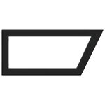 vidaXL Supports d'étagères pour lavabo 2 Pièces noir trapèze acier