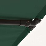 vidaXL Parasol de jardin avec mât en aluminium 2x1 5 m Vert