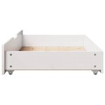 vidaXL Tiroirs sous le lit 2 Pièces blanc 95x55x17 cm bois de pin massif
