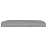 vidaXL Coussin pour banc de palette Gris 110 x 40 x 8 cm Tissu Oxford