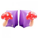 2 x brassards gonflables de natation enfants 3-6 ans  flotteurs piscine & plage - pack duo champignon alien