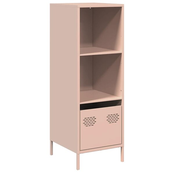 vidaXL Buffet haut rose 35x39x103 5 cm acier