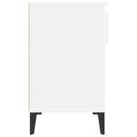 vidaXL Armoire à chaussures Blanc 102x36x60 cm Bois d'ingénierie