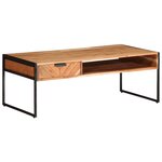 vidaXL Table basse 110x55x40 cm bois massif d'acacia