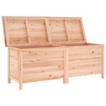 vidaXL Boîte de rangement de jardin 150x50x56 5 cm bois massif sapin