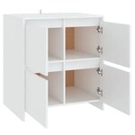vidaXL Buffet Blanc 70x41x75 cm Bois d'ingénierie