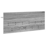 vidaXL Porte-manteau mural avec étagère Sonoma gris Bois d'ingénierie