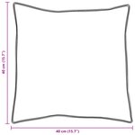 vidaXL Oreillers 2 Pièces Blanc 40 x 40 cm 130gsm 100  coton