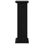 vidaXL Support d'affichage avec rangement Chêne noir 31x30x90 cm Bois reconstitué