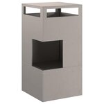 vidaXL Braise Marron 50 x 50 x 100 cm Acier résistant aux intempéries