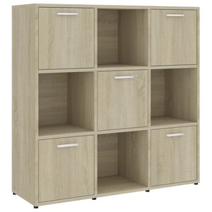 vidaXL Bibliothèque Chêne sonoma 90x30x90 cm Bois d’ingénierie