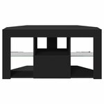vidaXL Meuble TV LED d'Angle Noir 101 x 40 x 50 cm Bois d'ingénierie