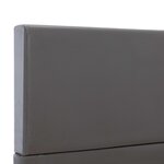 vidaXL Cadre de lit sans matelas gris similicuir 90x200 cm