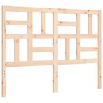 vidaXL Cadre de lit avec tête de lit 140x200 cm bois massif