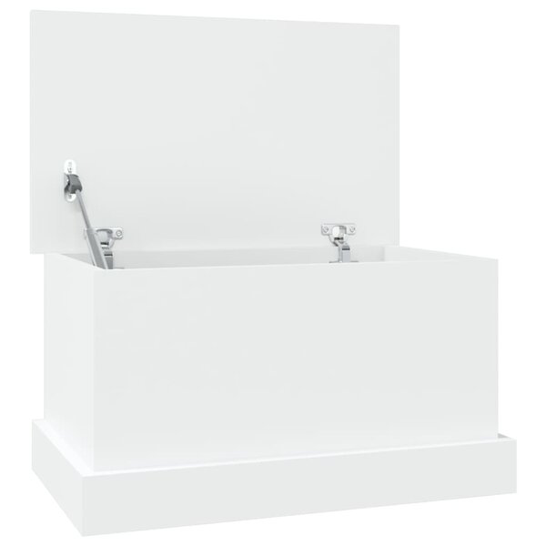 vidaXL Boîte de rangement blanc 50x30x28 cm bois d'ingénierie
