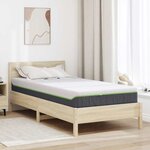vidaXL Matelas Blanc  Gris 120 x 200 cm Mousse