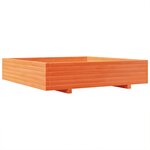 vidaXL Jardinière cire marron 110x110x26 5 cm bois de pin massif