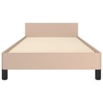 vidaXL Cadre de lit sans matelas cappuccino 90x190 cm similicuir