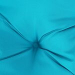 vidaXL Coussins de chaise lot de 6 turquoise 40x40x7 cm tissu