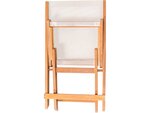 Chaise pliante en bois exotique "Seoul" - Maple - Beige - Lot de 2