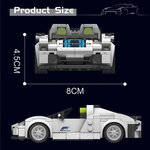 Mould King 27044 - Porsha 918 avec vitrine de présentation