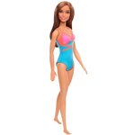 BARBIE Plage maillot de bain bleu, rose et orange