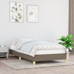 vidaXL Cadre de lit Taupe 100x200 cm Tissu