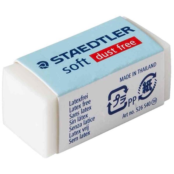 Gomme plastique soft S40, blanc STAEDTLER