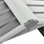 vidaXL Abri pour robot de jardin 92x97x63 cm Acier galvanisé Gris