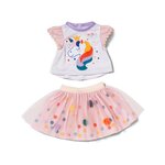 Zapf Creation 871720 - Baby born Robe licorne avec tutu 43 cm