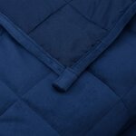 vidaXL Couverture lestée Bleu 200x225 cm 9 kg Tissu