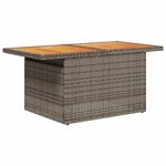 vidaXL Salon de jardin 11 Pièces avec coussins gris résine tressée