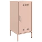 vidaXL Buffet rose 36x39x79 cm acier