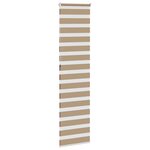 vidaXL Store zèbre marron sable largeur du tissu 50 9 cm polyester
