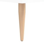 Bureau table poste de travail meuble d'ordinateur informatique étude brillant 140 x 50 x 75 cm bois d'ingénierie blanc 02_0023545