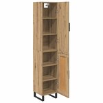 vidaXL Haut Armoire Chêne artisanal 34 5 x 34 x 180 cm