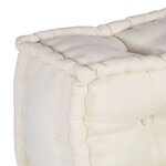 vidaXL Canapé modulaire 3 Pièces Crème tissu