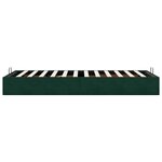 vidaXL Cadre de lit ottoman sans matelas vert foncé 100x200 cm velours