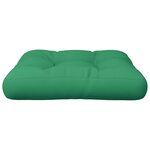vidaXL Coussin de palette vert 58x58x10 cm tissu