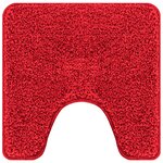 Tapis de bain U-Shaped Rouge 50x50 cm Polypropylène Antidérapant