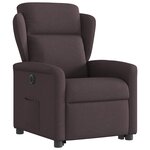 vidaXL Fauteuil inclinable électrique marron foncé tissu