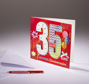Carte double coll'âge- 35 ans