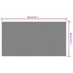 vidaXL Tapis d'extérieur gris et blanc 80x150 cm design réversible
