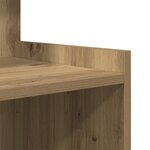 vidaXL Table de chevet - Chêne fait main - 40 x 35 x 60 cm - Bois d'ingénierie