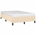 vidaXL Cadre de lit crème 120x190 cm tissu