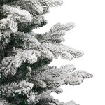 vidaXL Sapin de Noël artificiel à charnières avec neige floquée 120 cm