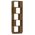 vidaXL Bibliothèque/Cloison Marron miel 51x25x163 5 cm Pin solide