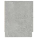 vidaXL Tables de chevet 2 Pièces Gris béton Bois d'ingénierie